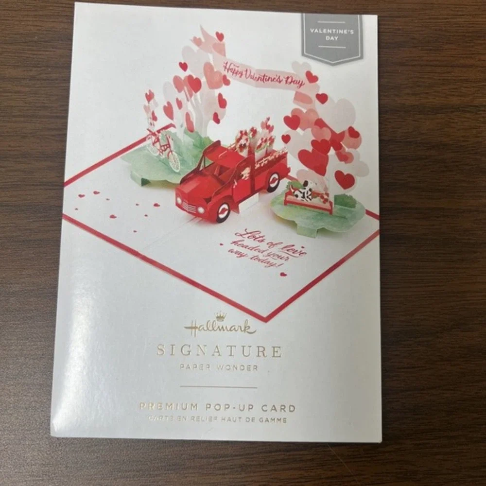 Lot Of‎ 3 Hallmark Signature Paper Wonder Pop Up Valentines Day Cards Treasures
